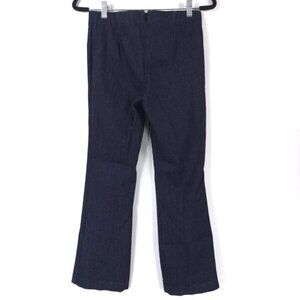 rag & bone‎ USA MADE Back Zip Pants Jeans High Rise Semi Flare Dark Blue Size 8